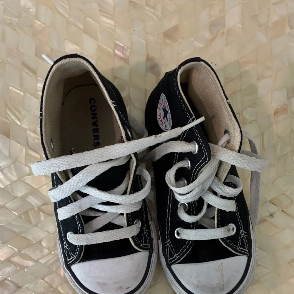 Converse Kids Black and White High-Top Sneakers